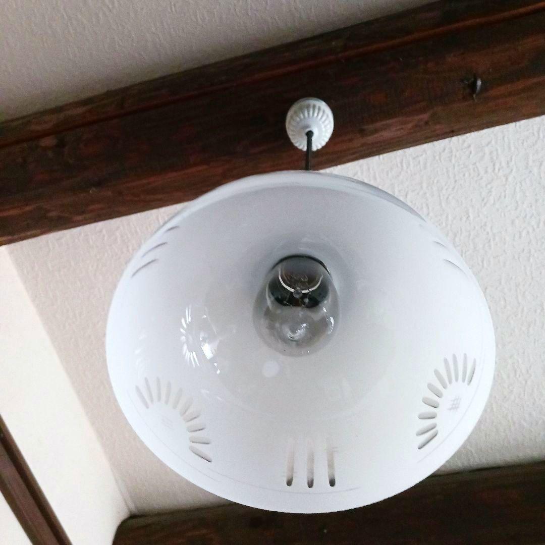 ガラスランプシェード　 アンティーク