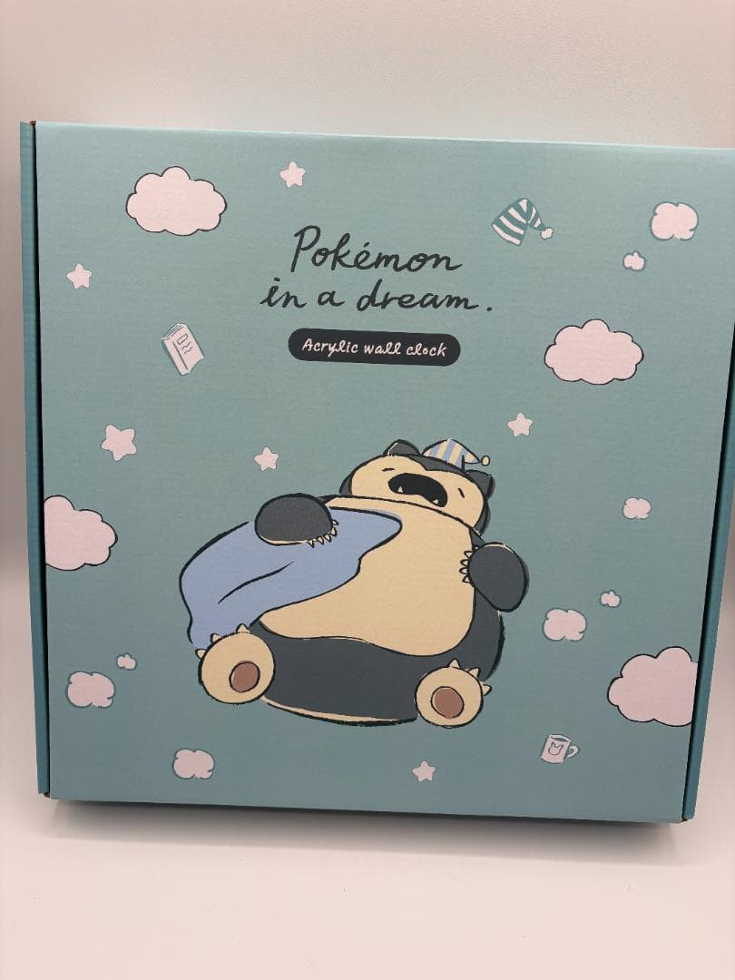 韓国限定　ポケモンストア　アクリル壁掛け時計　カビゴン
