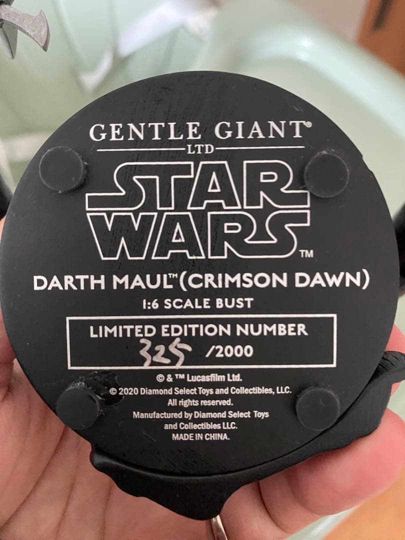 スターウォーズ:ダースモール:世界2000体限定1/6スケールバスト