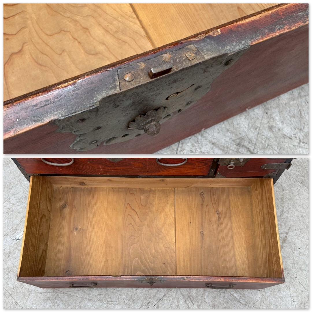 H1364☆時代箪笥 和簞笥 和風キャビネット和家具　アンティーク　昭和レトロ