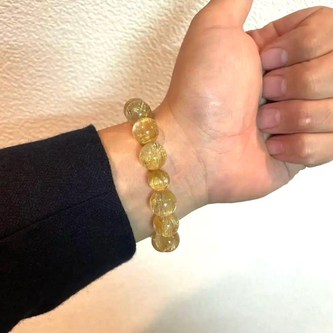 n*い様 【21万➡︎9万8千円】ゴールデンタイチンルチルクォーツ ブレスレット