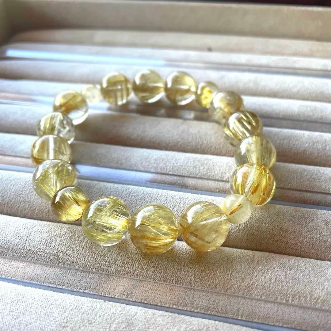 n*い様 【21万➡︎9万8千円】ゴールデンタイチンルチルクォーツ ブレスレット