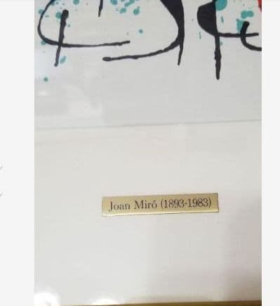 お値下げ中リトグラフ＊ ジョアンミロ：アクア