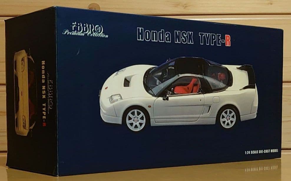 エブロEBBROホンダNSX-R1/24プレミアムコレクションホワイト中古品