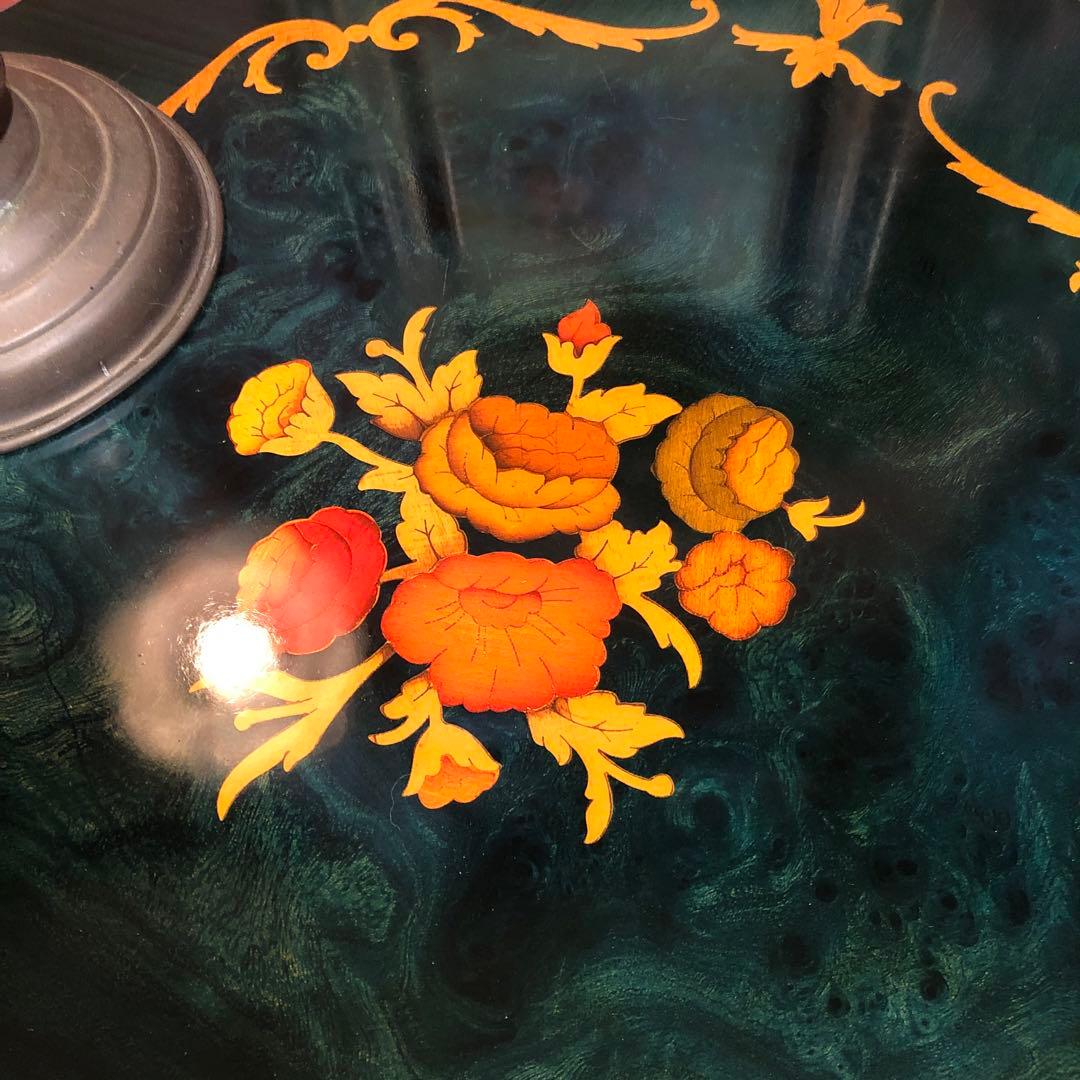 Sale ヴィンテージ イタリアン象嵌　コンパクト　サイドテーブル