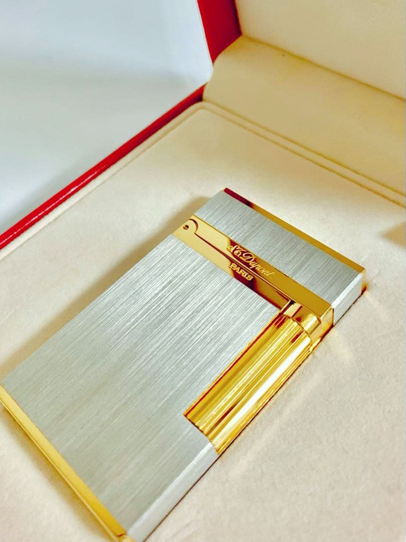 S.T.Dupont デュポン ガスライター ライン2 ヘアライン 16841