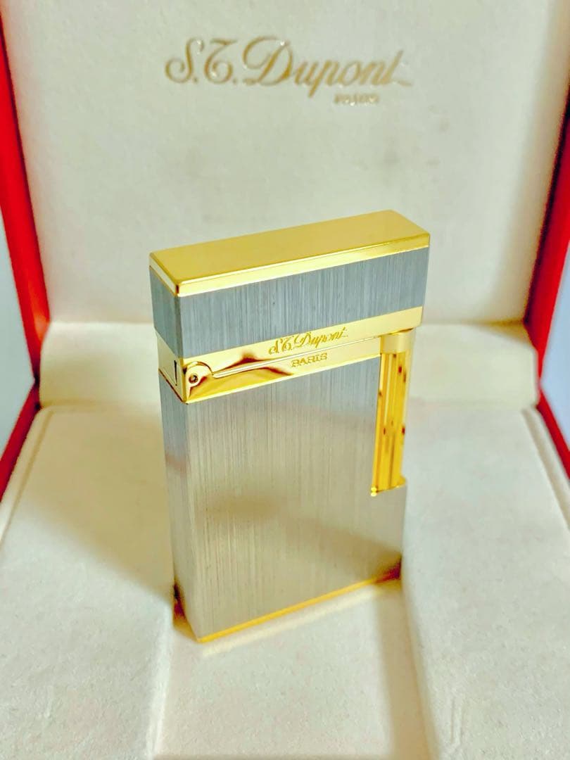 S.T.Dupont デュポン ガスライター ライン2 ヘアライン 16841