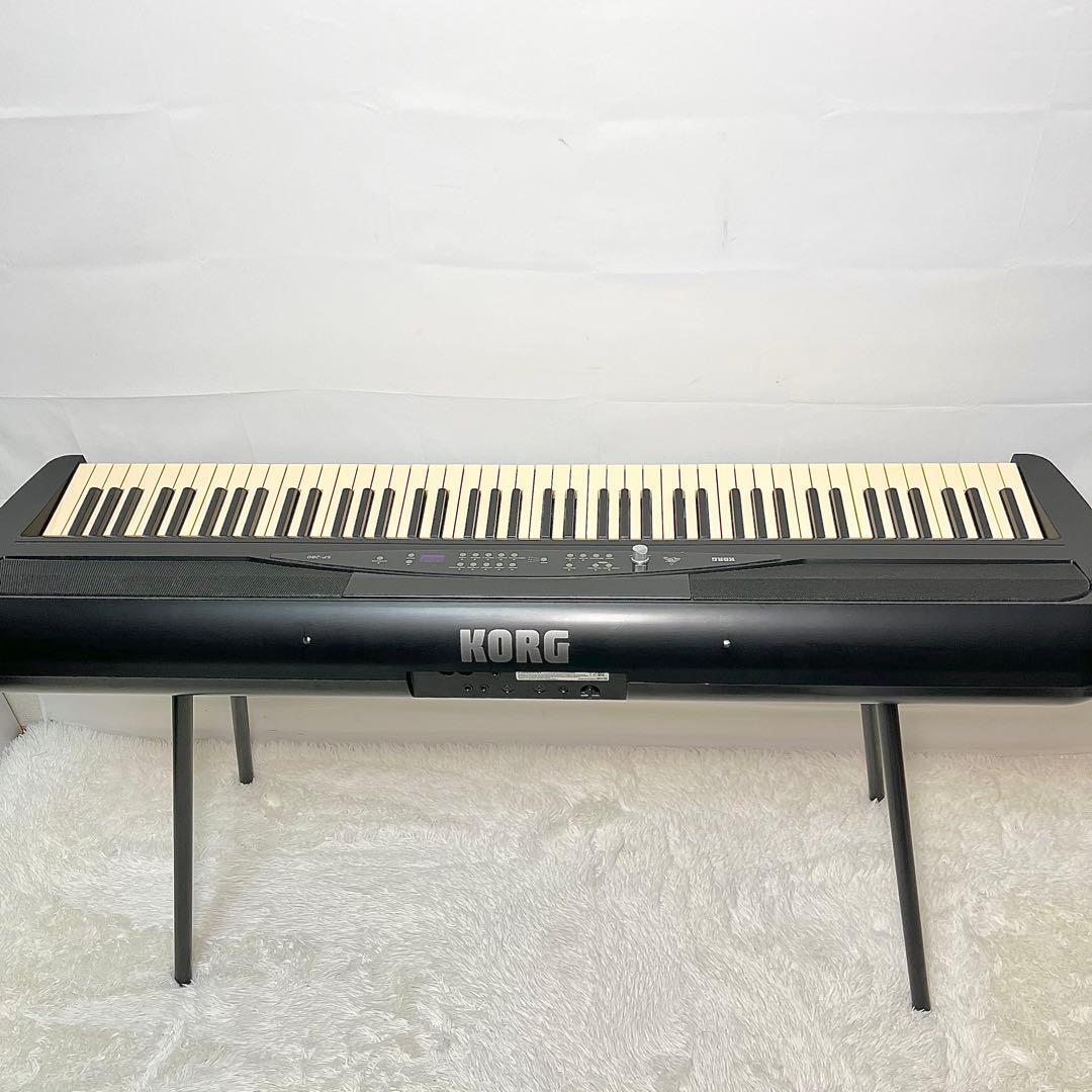 【動作品】KORG SP-280 電子ピアノ 本体＋スタンド＋3本ペダル