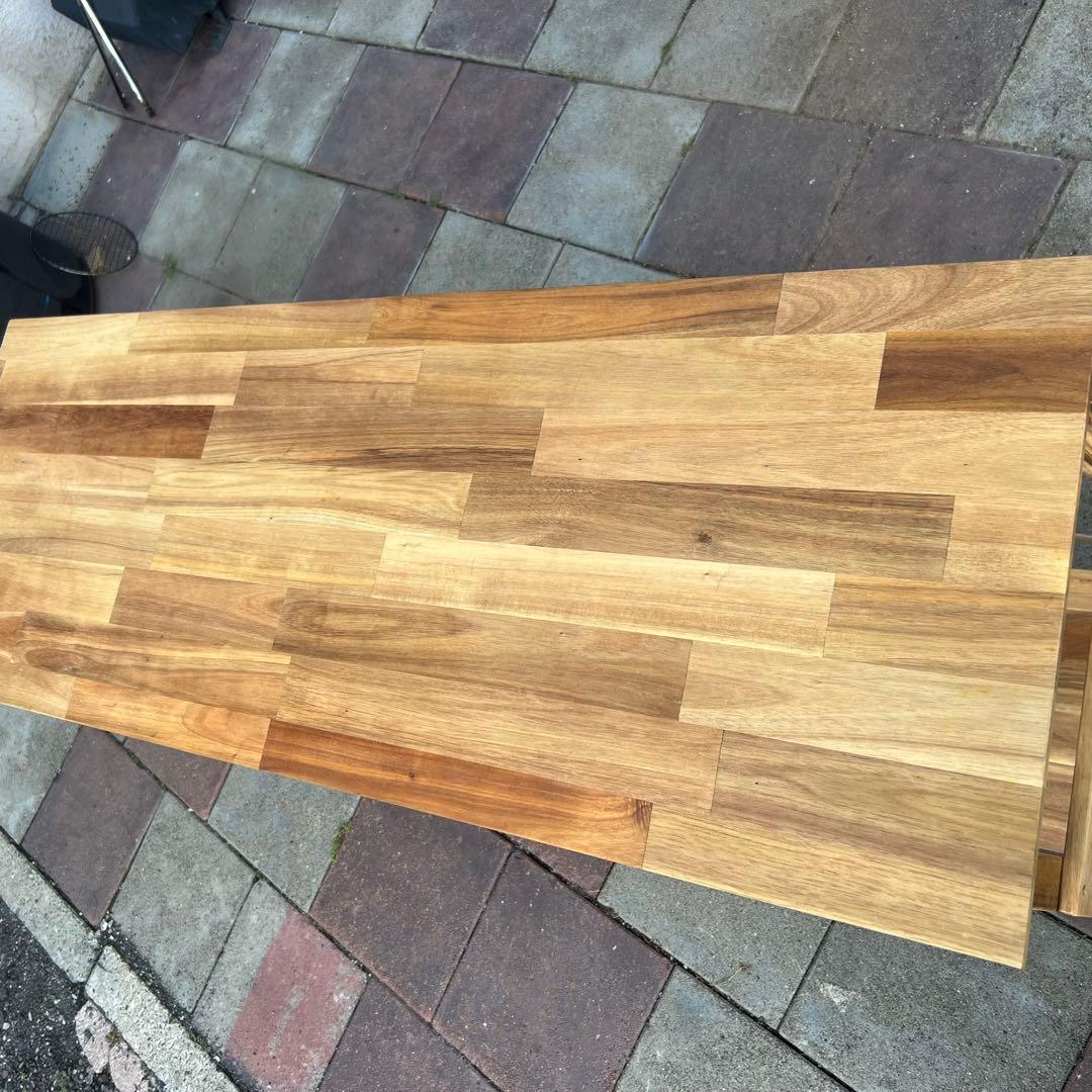 【未使用】キッチンテーブル アカシアキッチンラック + オプションテーブル