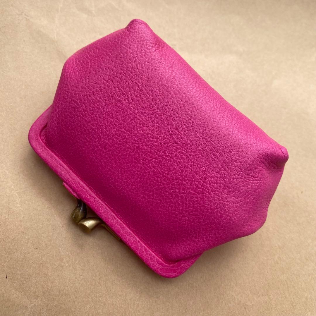 イルビゾンテ　がま口　ポーチ　ミニ財布　ケース　小銭入れ　小物入れ　ピンク