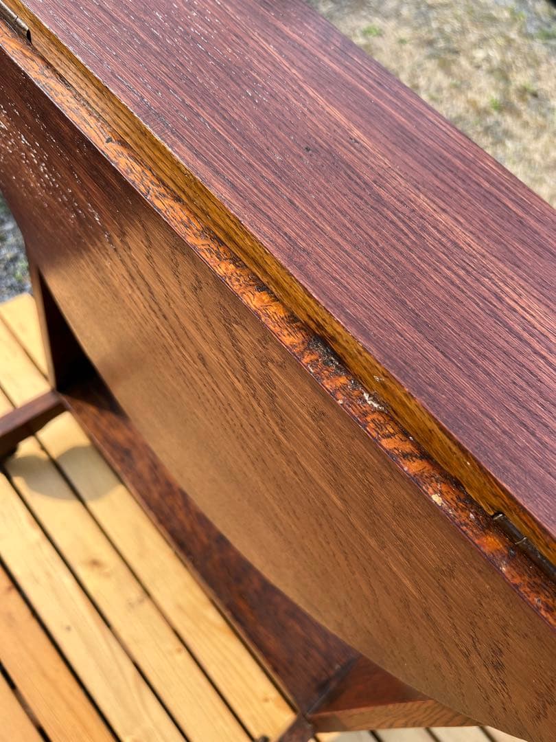 イギリスアンティーク　コンパクトバタフライテーブル　サイドテーブル　希少