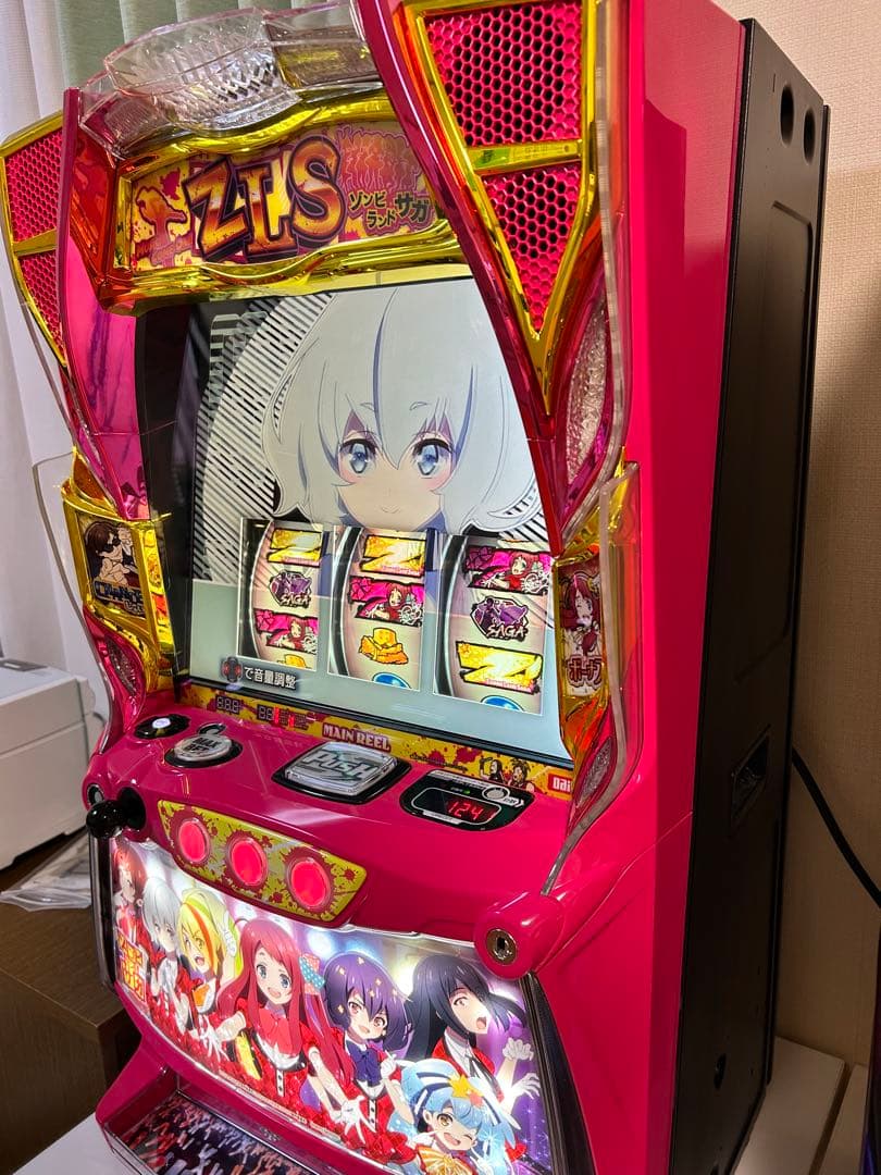 パチスロ実機　大都技研　ゾンビランドサガ　ユニット・バイブスイッチ付き