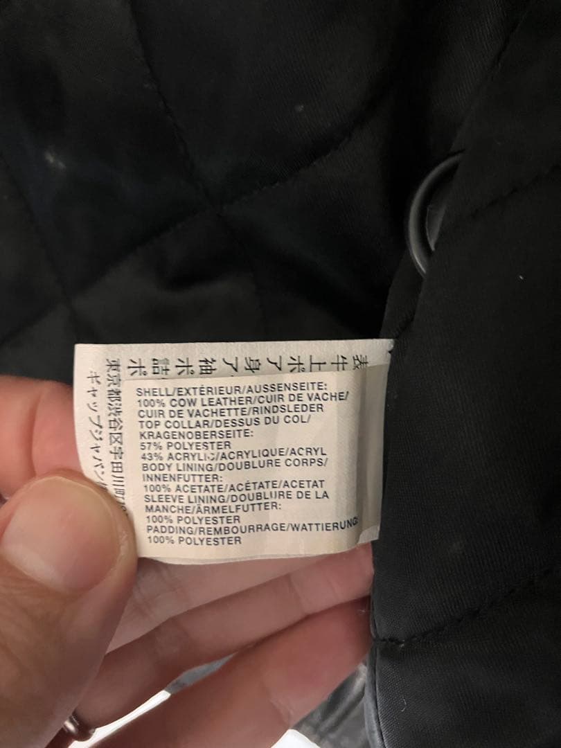 OLD GAP 牛革レザージャケット ボア