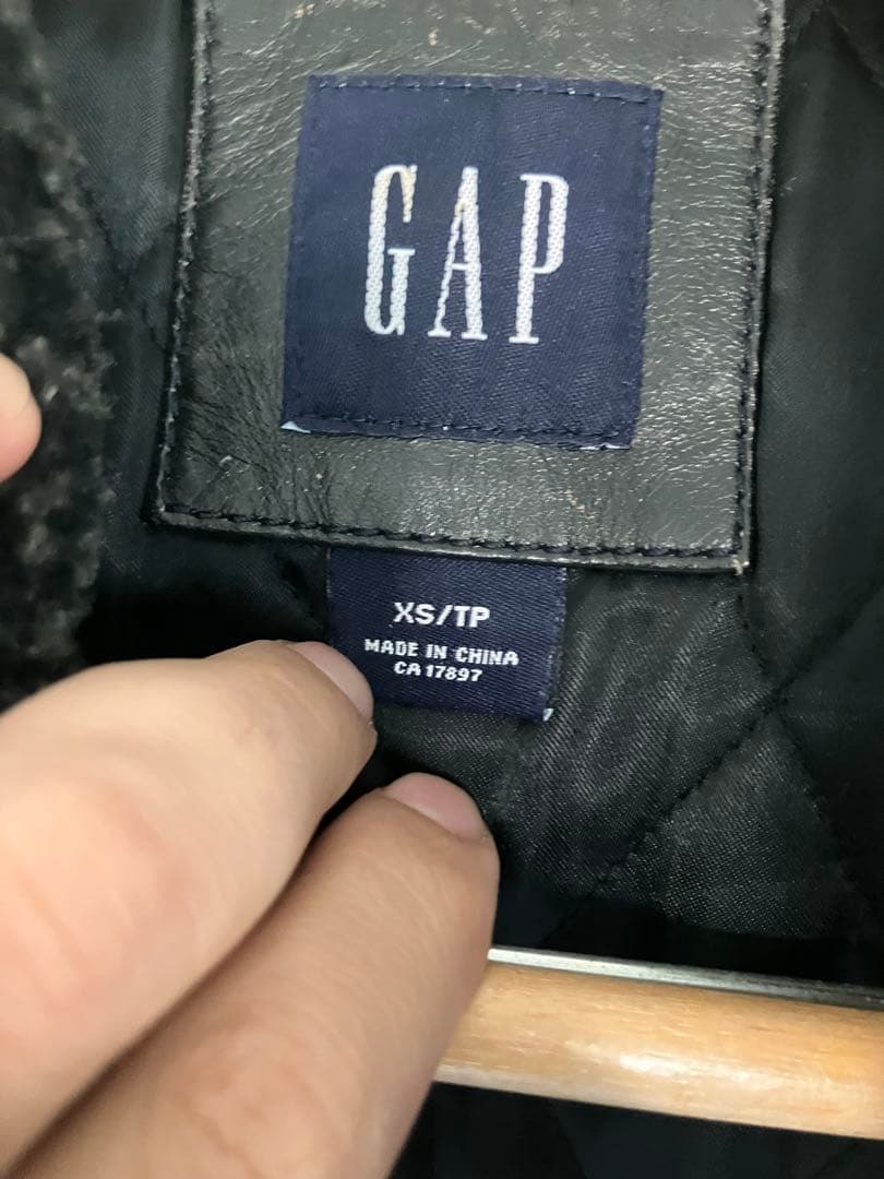 OLD GAP 牛革レザージャケット ボア