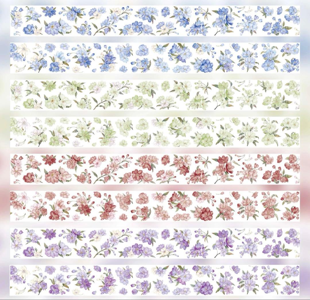 海外マスキングテープ巻売り 梨花落 フラワー 人物マスキングテープ