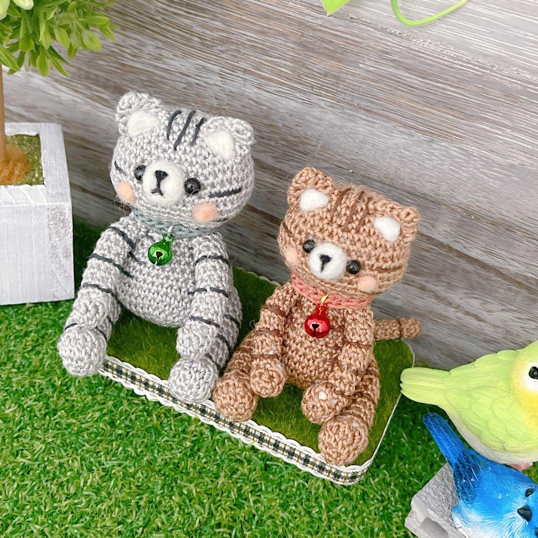 あみぐるみ　コロコロめでたい金トラちゃんと銀トラちゃん☺︎☺︎他１点