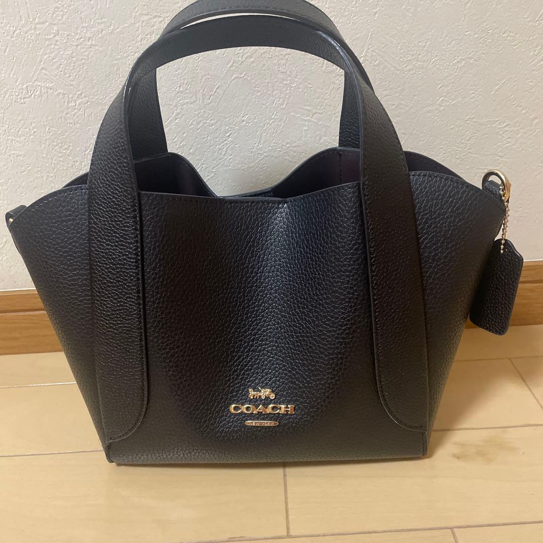 COACH 黒 レザートートバッグ