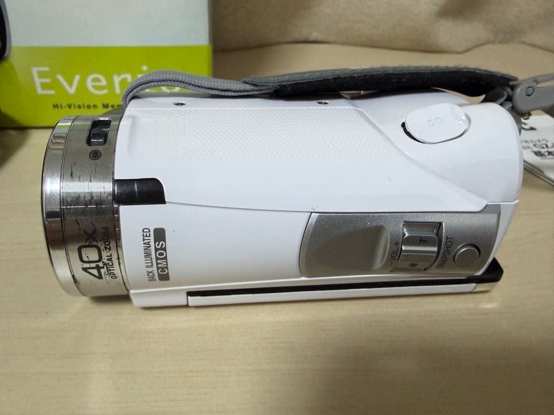 【動作確認済】JVC Everio GZ-HM33-Wビデオカメラ 箱付