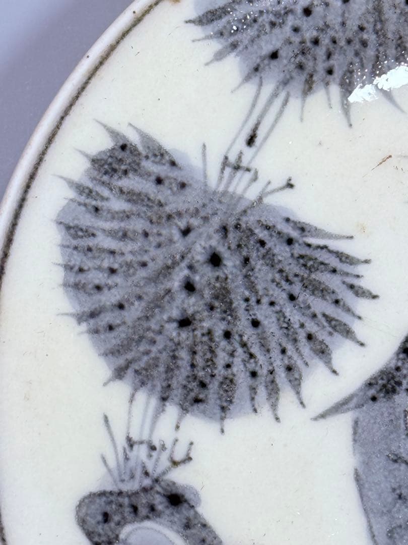 幕末明治期　染付竹林賢人図皿　五枚　肥前有田　直径17.2㎝　古器を楽しむ