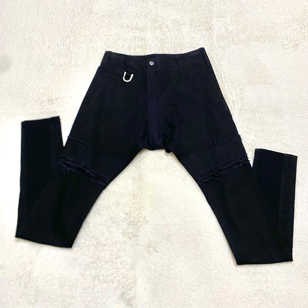 美品　Kiryuyrik キリュウキリュウ　ストレッチ　サルエルパンツ　デニム