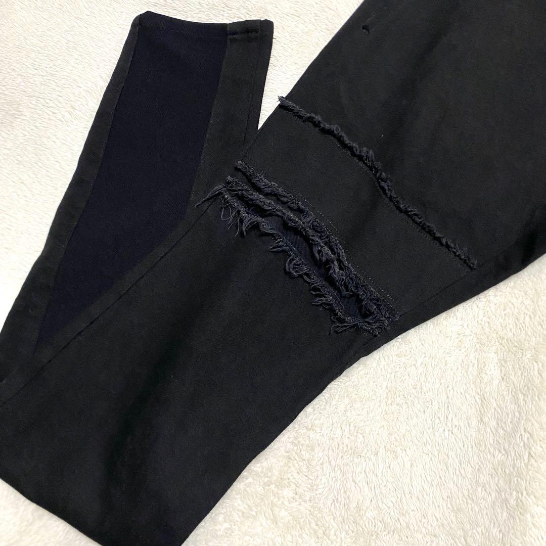 美品　Kiryuyrik キリュウキリュウ　ストレッチ　サルエルパンツ　デニム