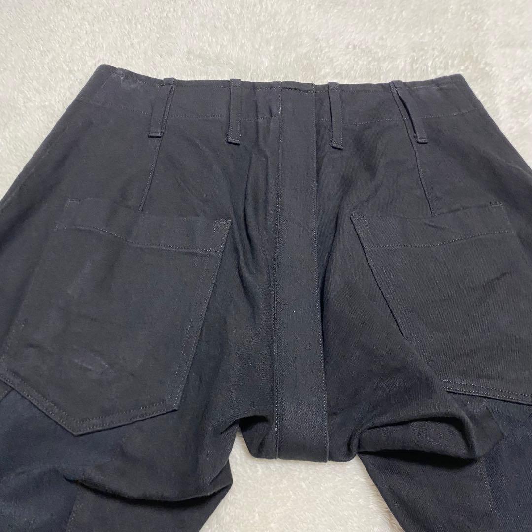 美品　Kiryuyrik キリュウキリュウ　ストレッチ　サルエルパンツ　デニム