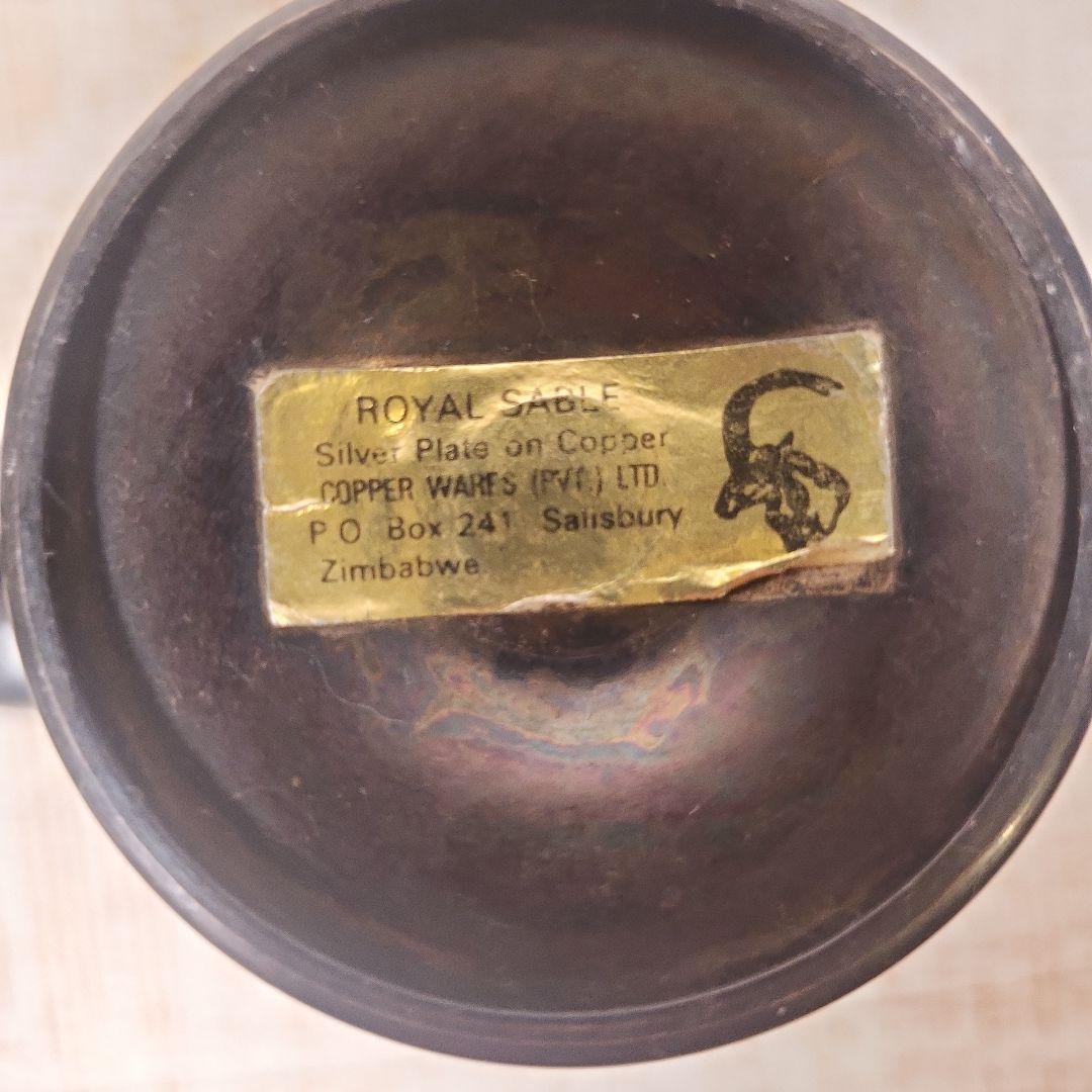  Blue Silver plate on copper 杯 2個