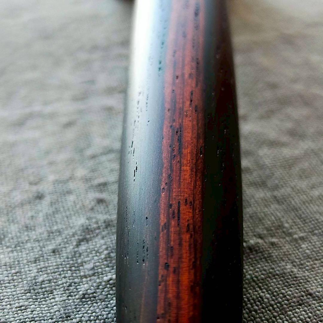 本紫檀　ツートン　ローズウッド　ハンドメイド　木軸ボールペン　G2　ゴールド