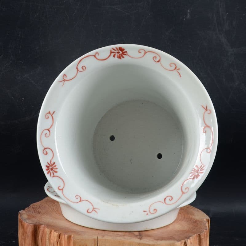 パステル錦鶏牡丹花鳥紋鉢 花鉢盆栽 小品盆栽鉢 大品盆栽鉢