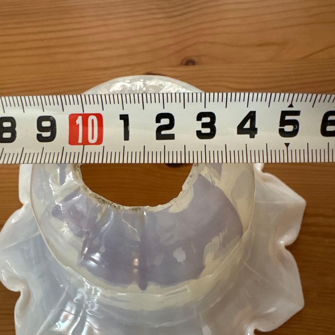 専用。フランスアンティーク　オパールセントガラスシェード　ペンダントランプ