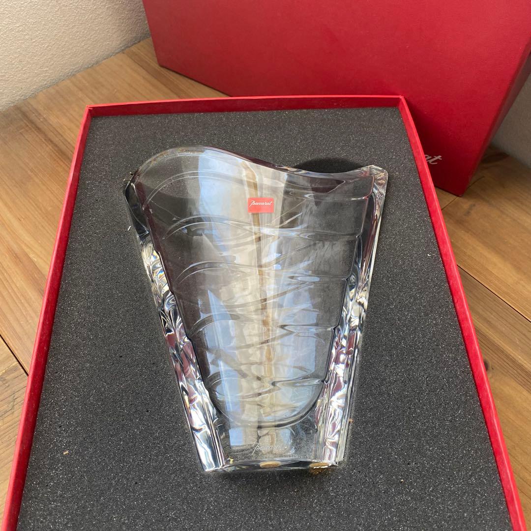 Baccarat バカラ WAVE フラワーベース ウェーブ 花瓶　箱付き