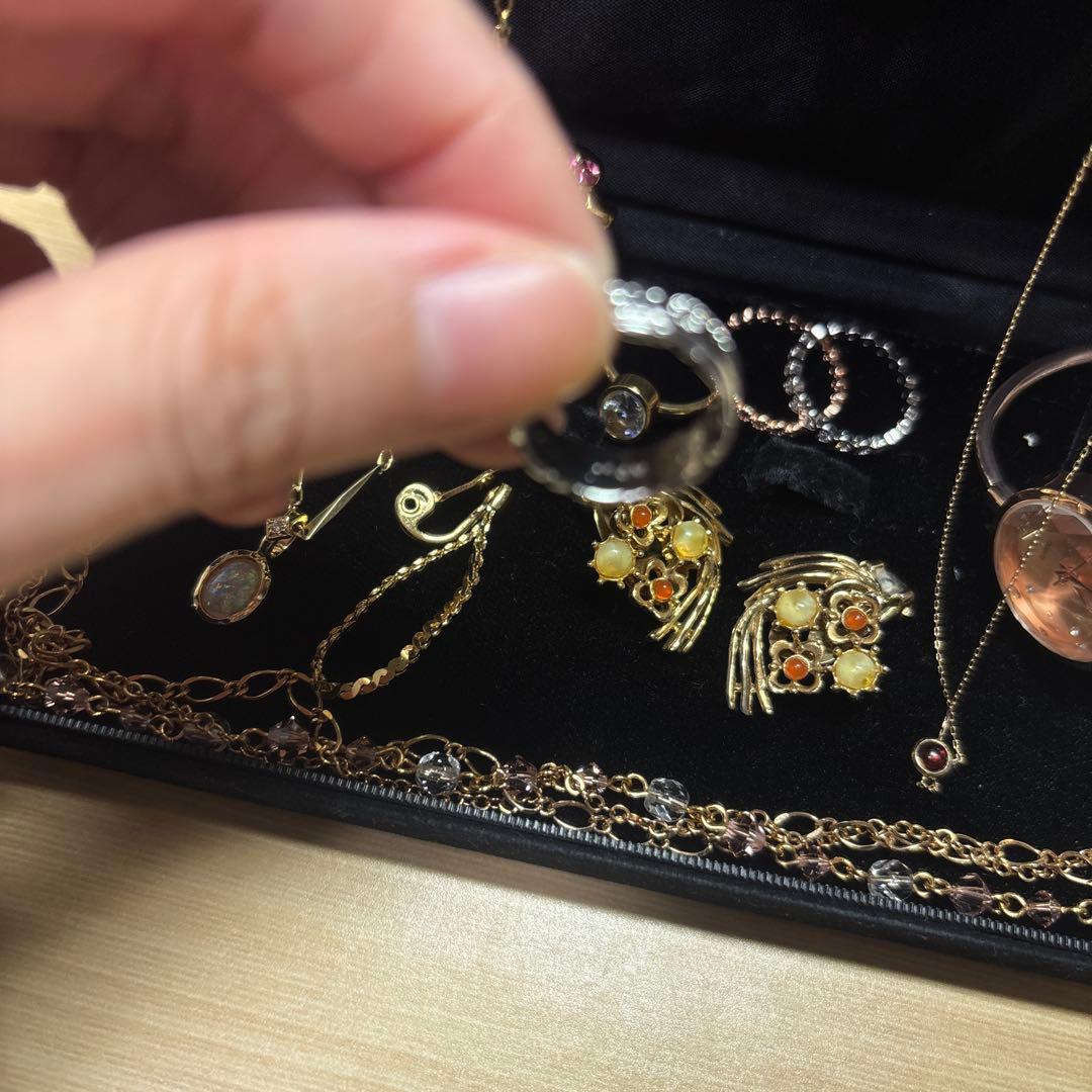 遺品生前整理アクセサリーセットまとめ売りK18GF K10など