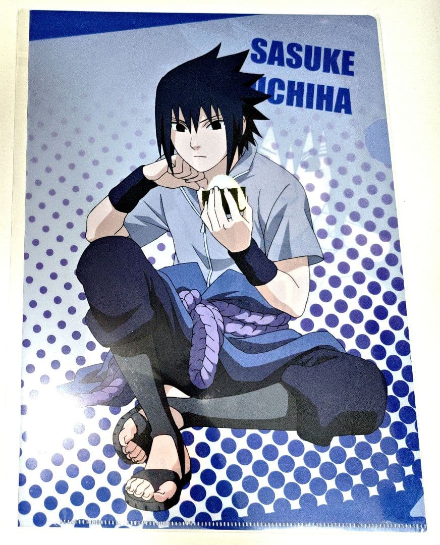 NARUTO ナルト うちはサスケ 描き下ろし クリアファイル
