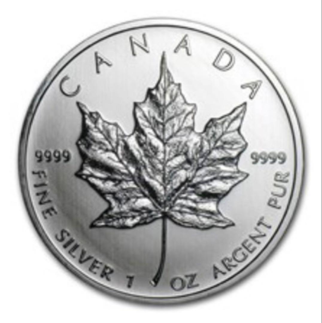 2011年　カナダ メープルリーフ 1オンス銀貨 5ドル