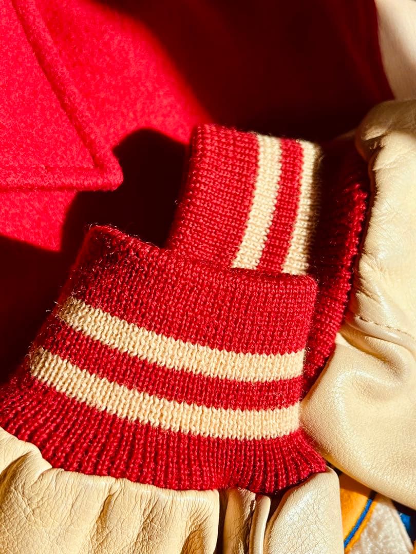 VAN JACKET1980年代コーチャーJACスタジアム　レタード付きM