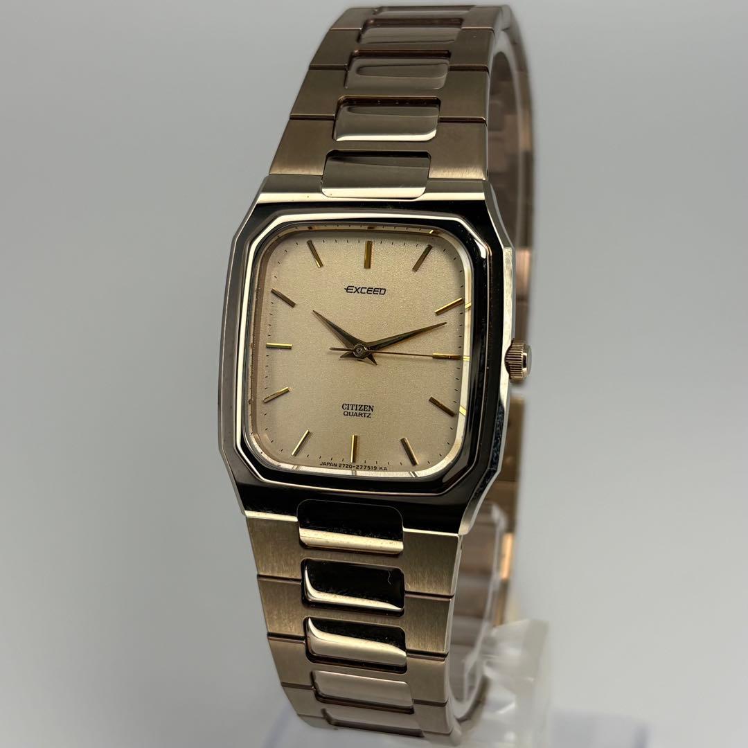 デッドストック品 CITIZEN シチズン エクシード QZ腕時計 電池交換済