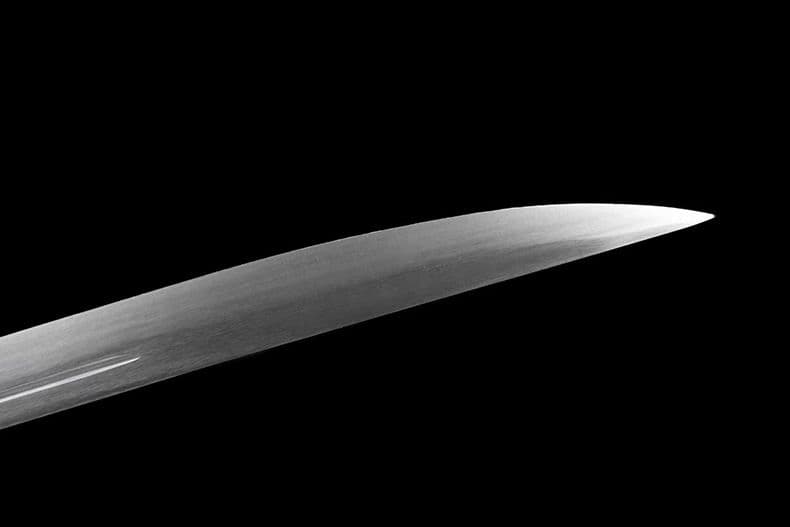 オレンジの曲刀 繍春刀 牛尾刀 苗刀 手鍛造打 古兵器 武具 刀装具 両手刀