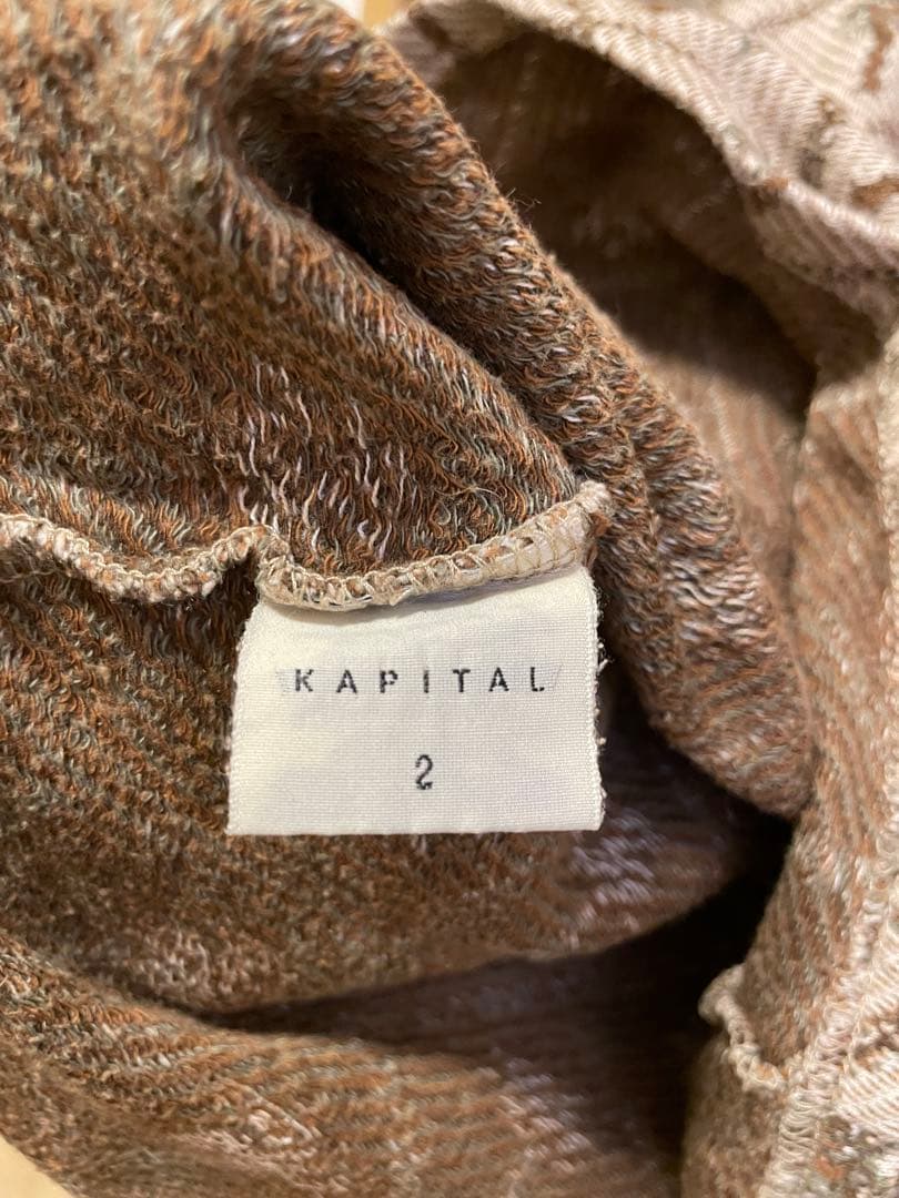 ★サニー★KAPITAL ヤシの木柄 Tシャツ 43