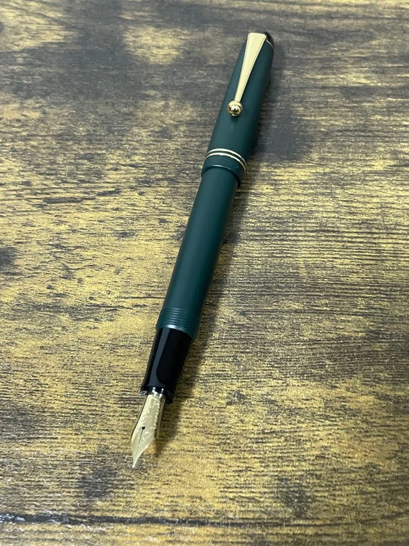 新品未使用　マットグリーン　カスタム　67 字幅F 万年筆　パイロット　ケース付