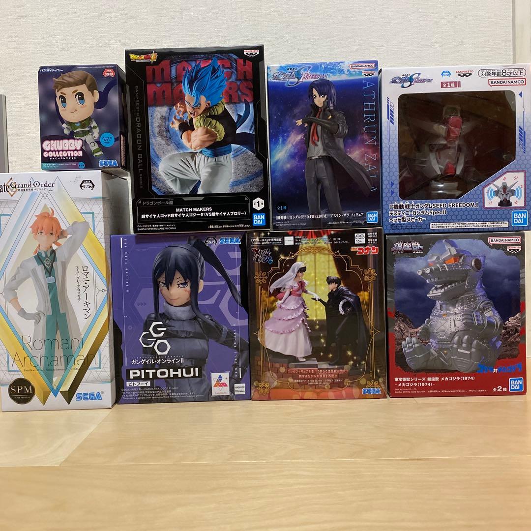 【新品未開封】フィギュア　7体セット/ガンダム　ヘッド型スピーカー　まとめ売り