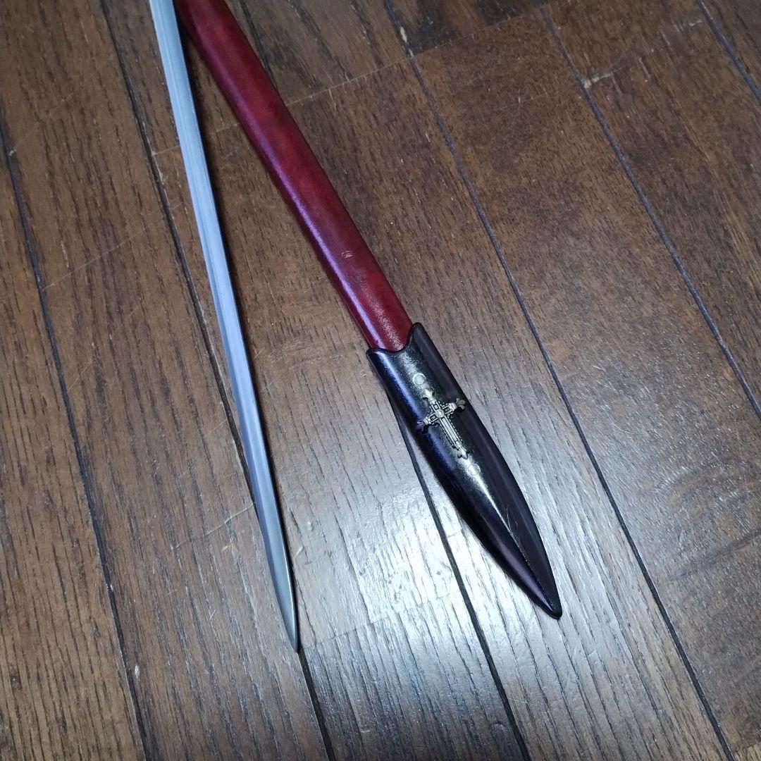 レイピア　刀　剣　フェンシング　コスプレ　アニメ　模造刀　漆黒　ダーク　ソード