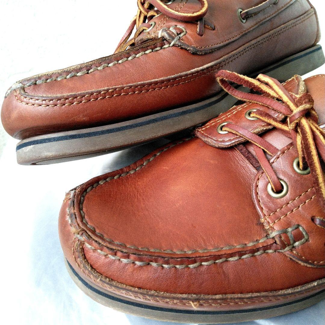 革質良好! ラルフローレン　ポロスポーツ　デッキシューズ　ブラウン　9D
