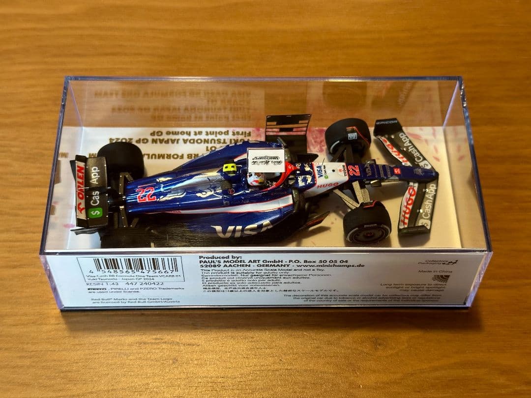ミニチャンプス VISA CASH RB 角田 日本GP 1/43 ホンダ