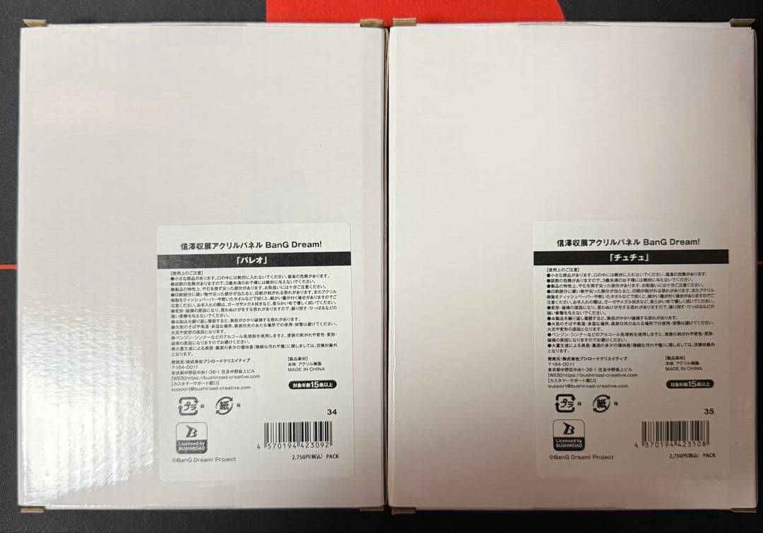 信澤収展 アクリルパネル RAISE A SUILEN パレオ　チュチュ