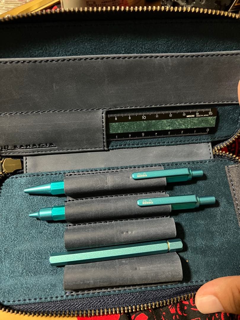 ペンケース　ボールペン　シャープペン　セット　RHODIA バハギア