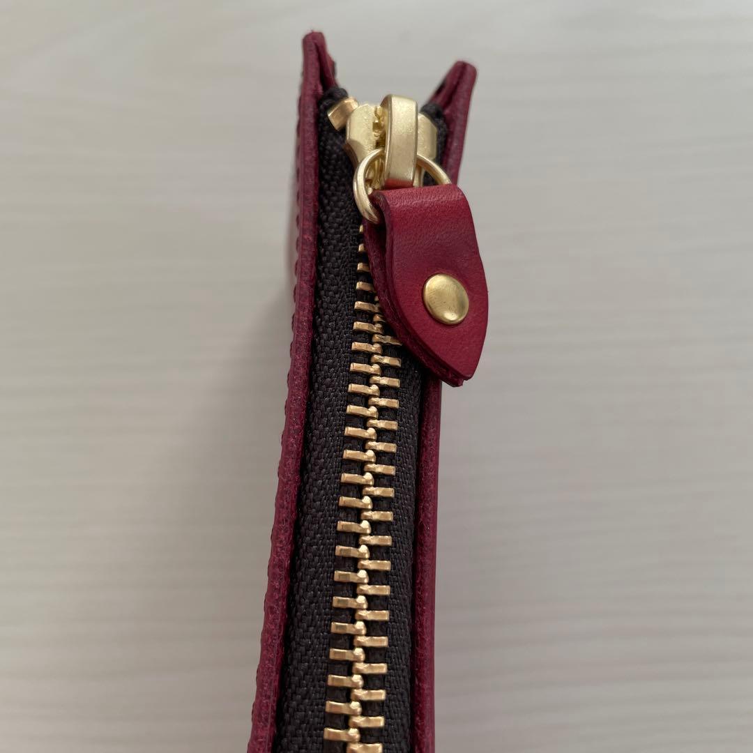 ibonaイボーナ⭐︎ L-zipミニモ・ウォレット⭐︎限定プラム