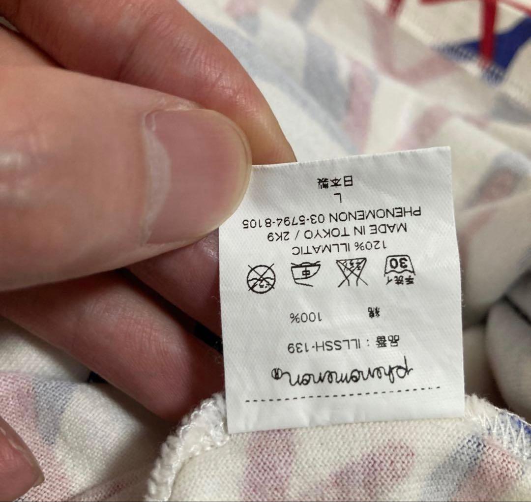 PHENOMENON 赤青枝模様 Tシャツ L 細胞