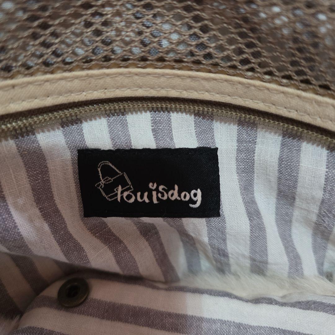 LA発ファー付きペットキャリーバッグ ファーは取り外し可能