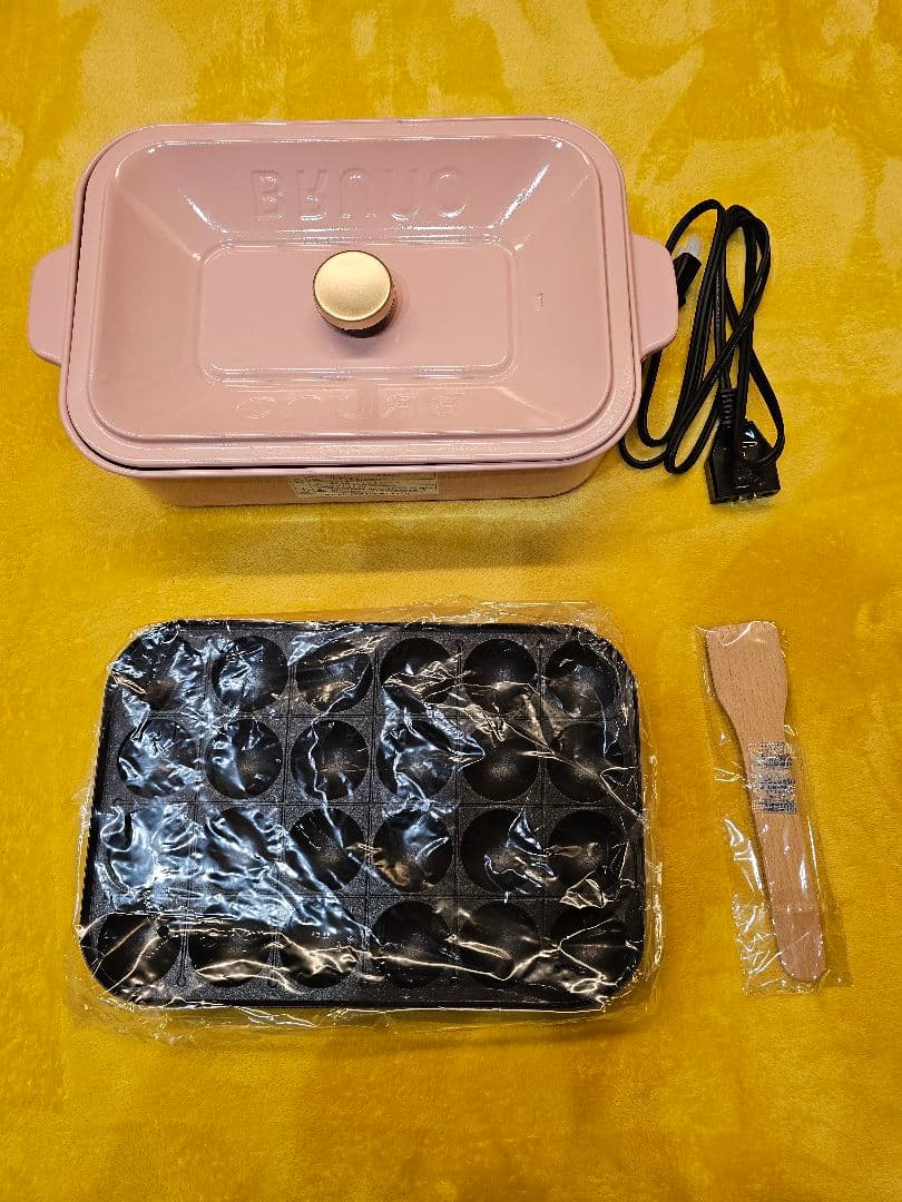 BRUNO コンパクトホットプレート　深鍋プレート付き