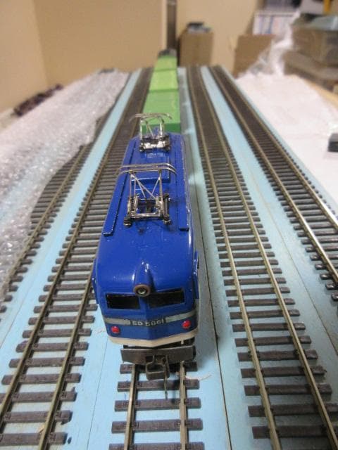 鉄道模型（HOゲージ） ミニ コンテナ列車セット （金属製・カツミ/エンドウ製）